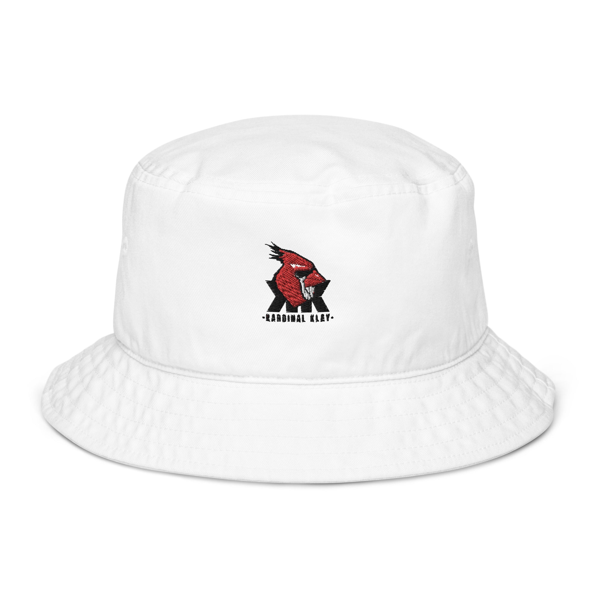 Exclusive Kardinal Klay bucket hat.